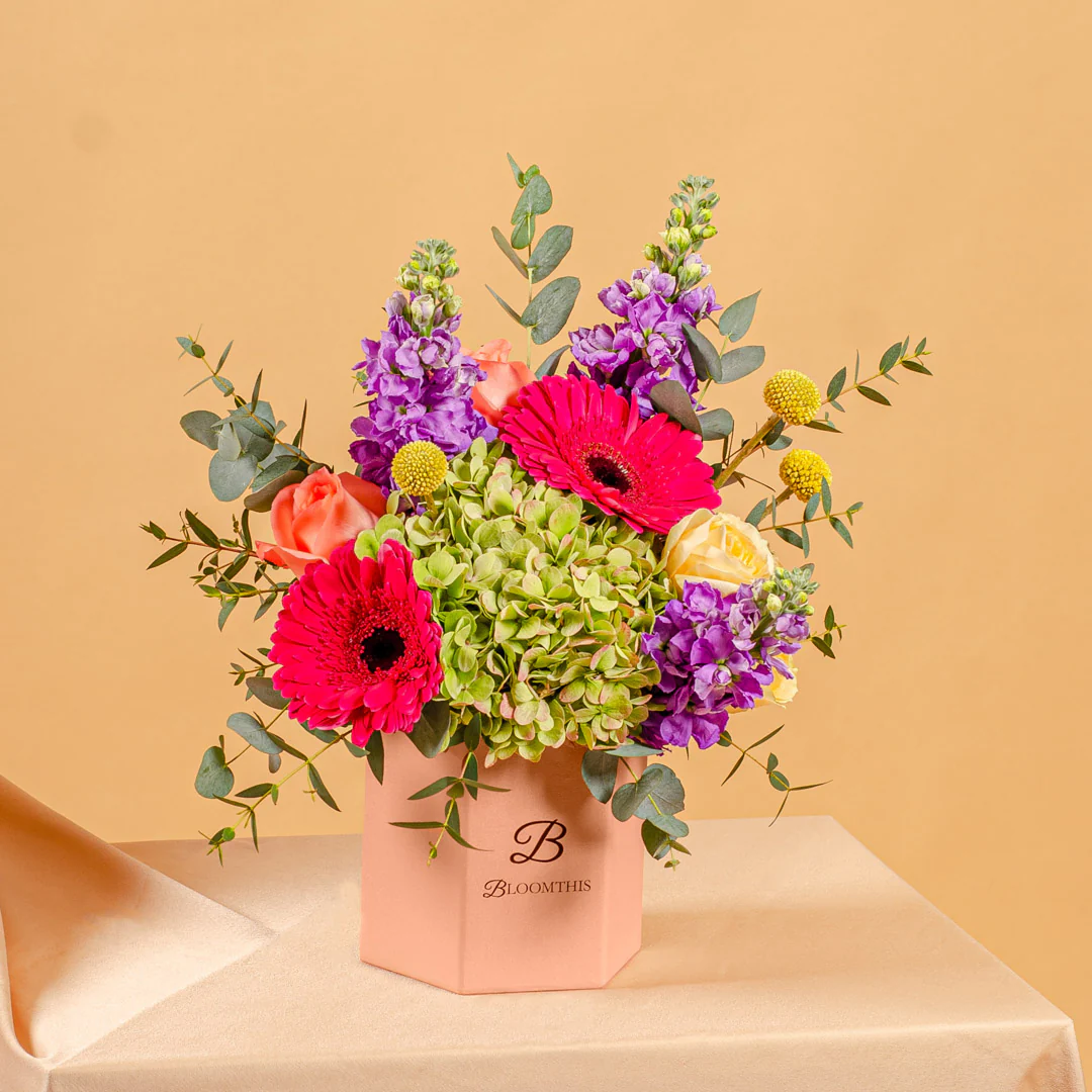 Gloria Hydrangea & Gerbera Flower Box - Image 6