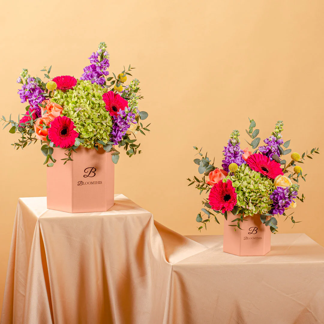 Gloria Hydrangea & Gerbera Flower Box - Image 7