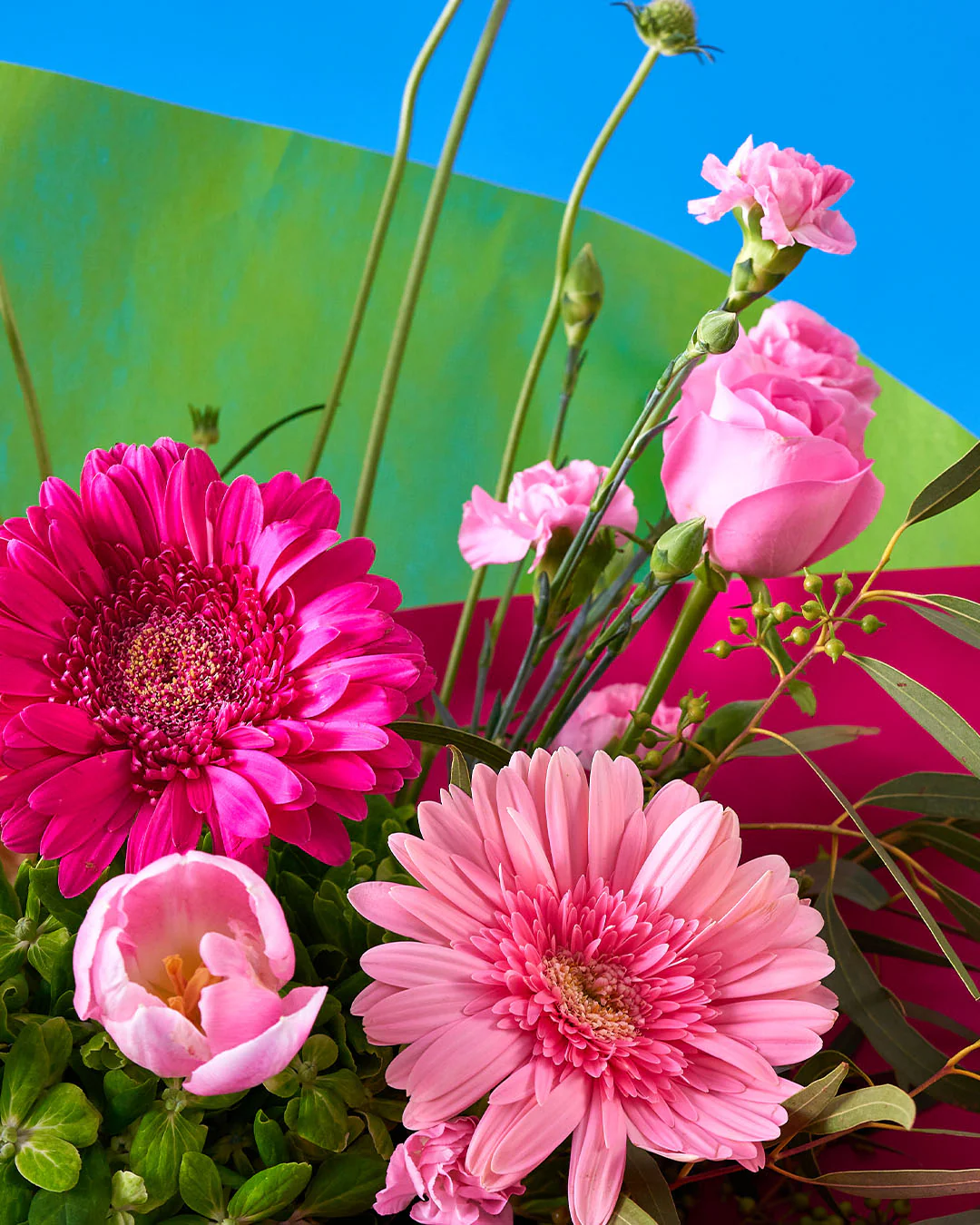 glow up pink tulip bouquet - Image 4