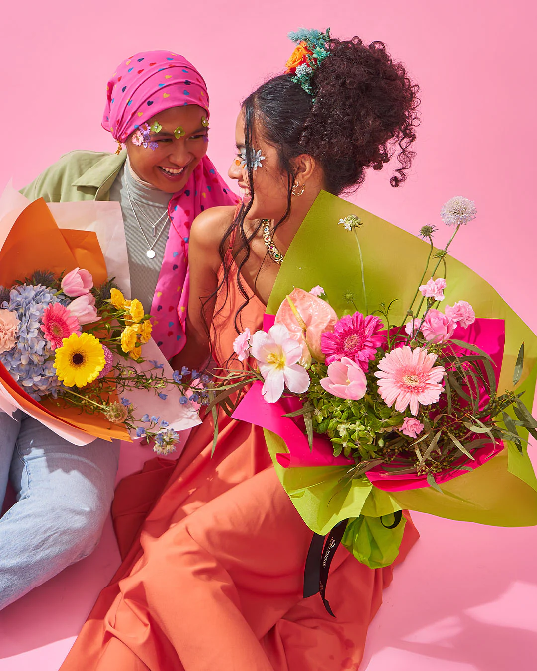 glow up pink tulip bouquet - Image 7