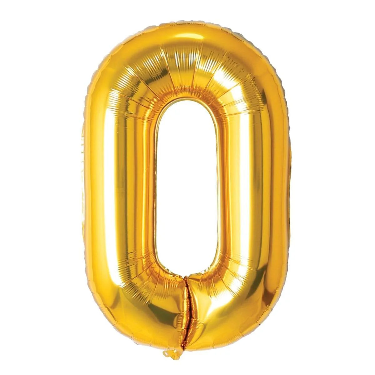 Gold Number 0 Foil Balloon (14 in)