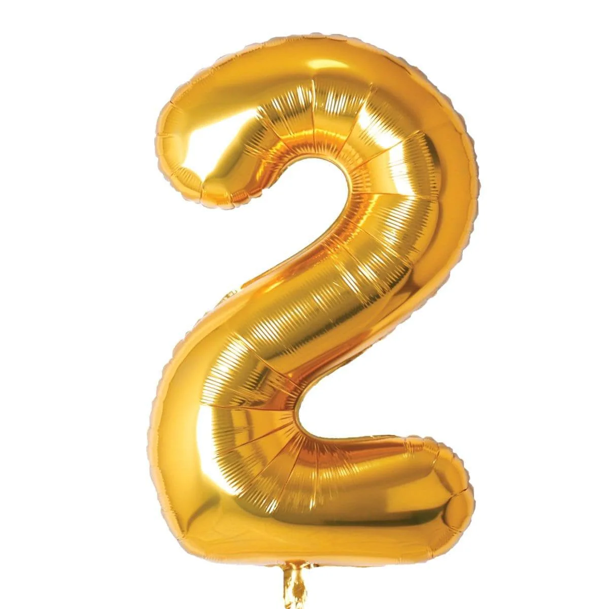 Gold Number 2 Foil Balloon (14 in)