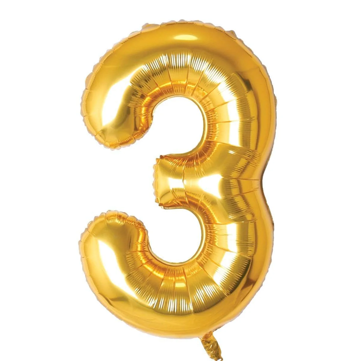 Gold Number 3 Foil Balloon (32 in)