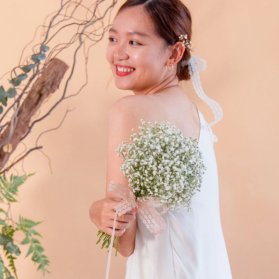 Harper Baby's Breath Bridal Bouquet - Image 2