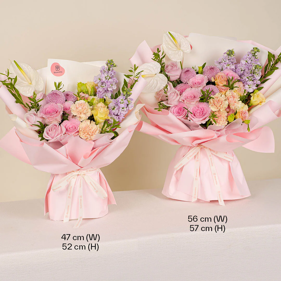 Haruka Pink Rose Bouquet - Image 4