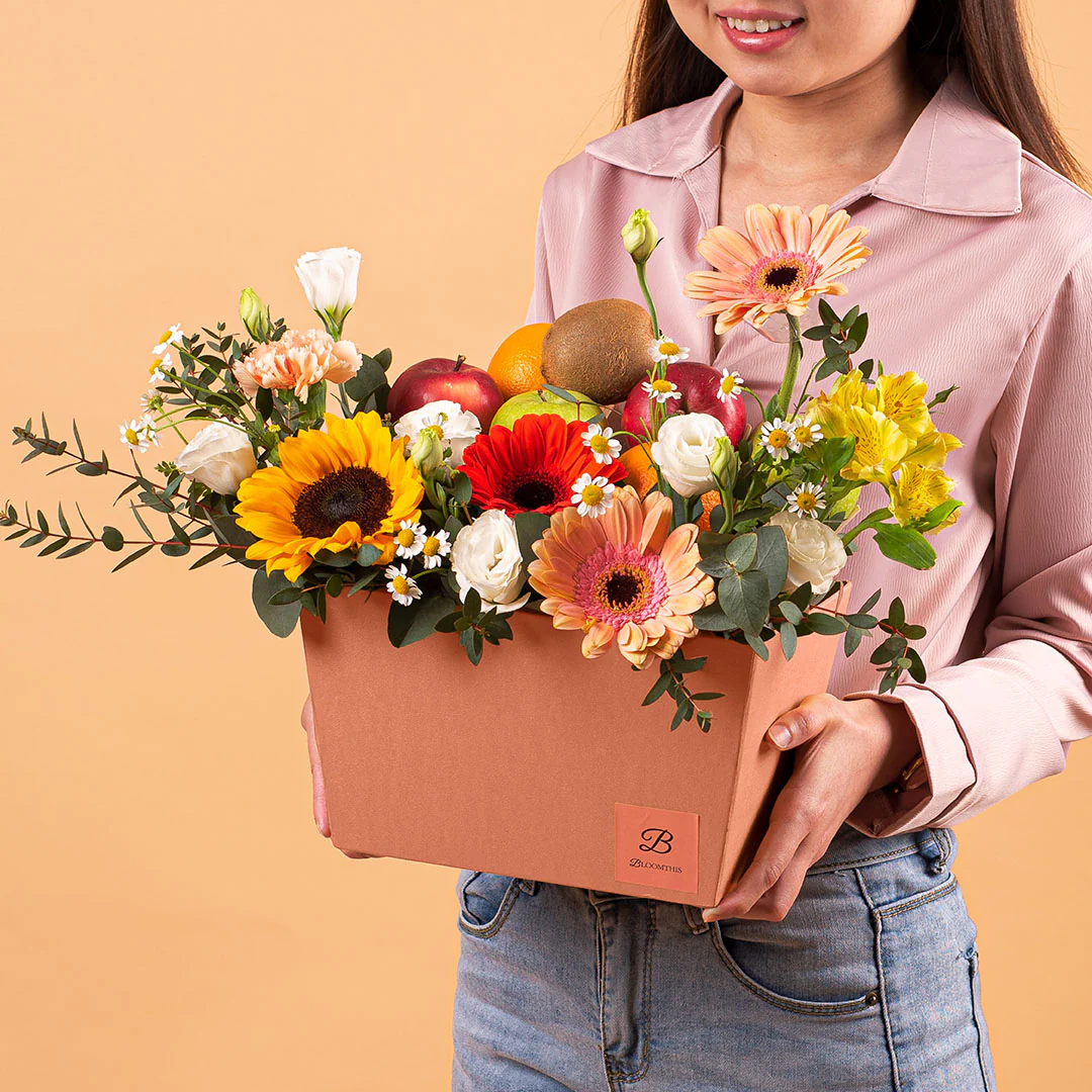 Hester Flowers & Fruit Basket - Image 2
