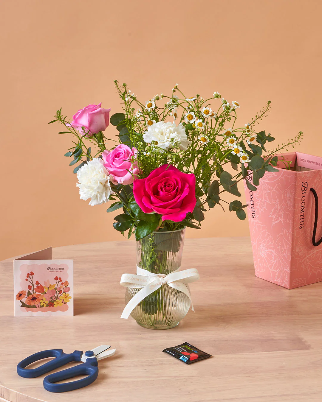 Imelda Cherry Pink Rose Mini BloomBag (MD) - Image 2