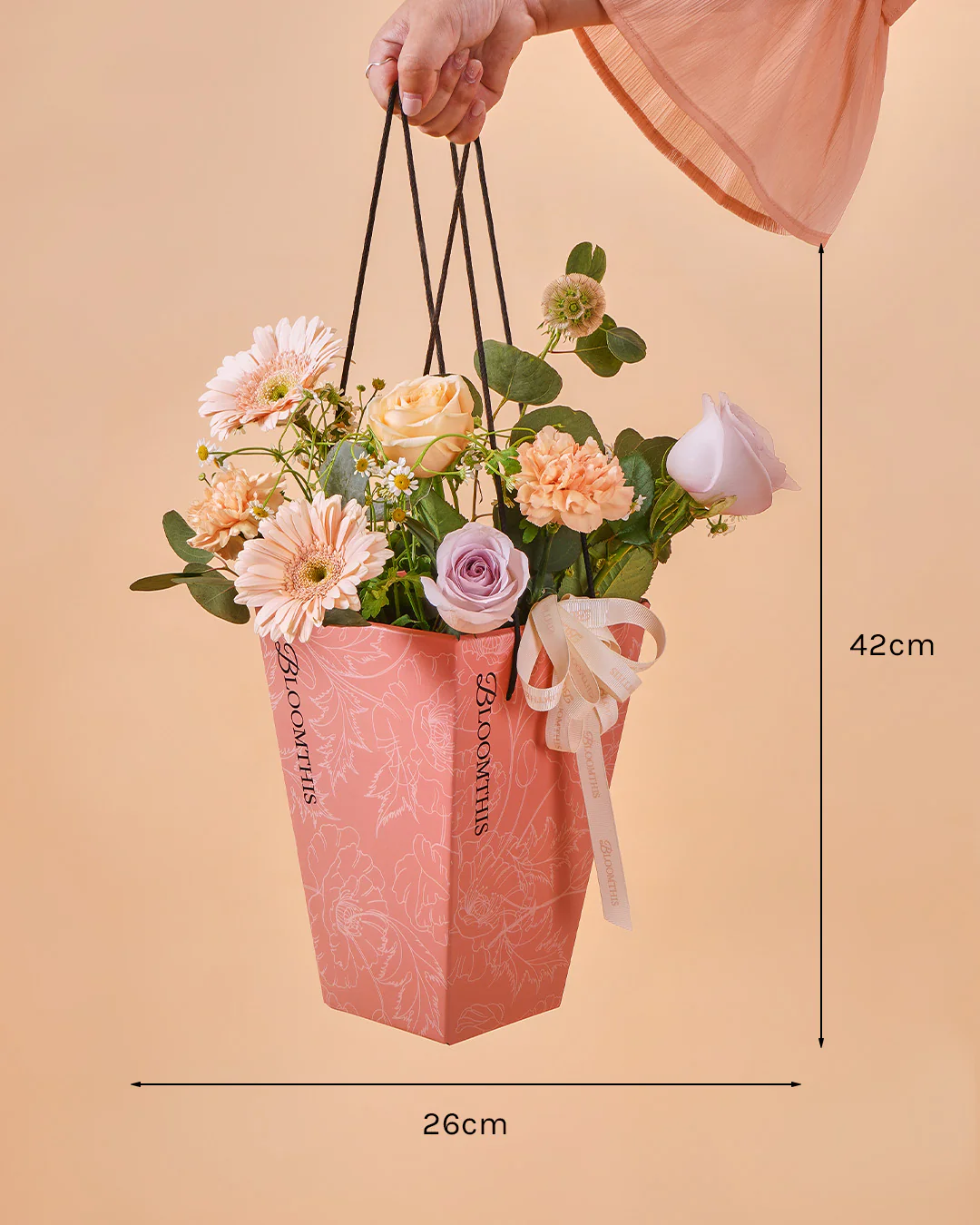 Ivonne Lilac Rose Mini BloomBag & Vase (MD) - Image 9