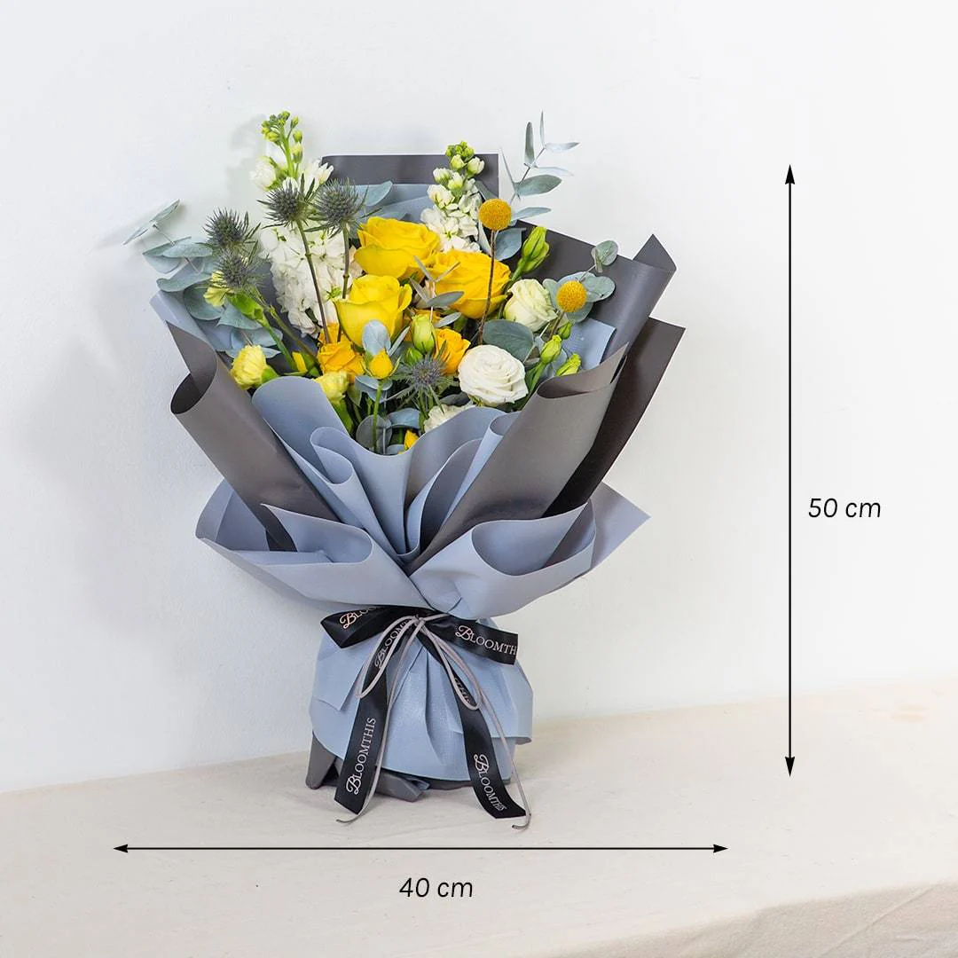Jeanette Yellow Rose Bouquet - Image 5