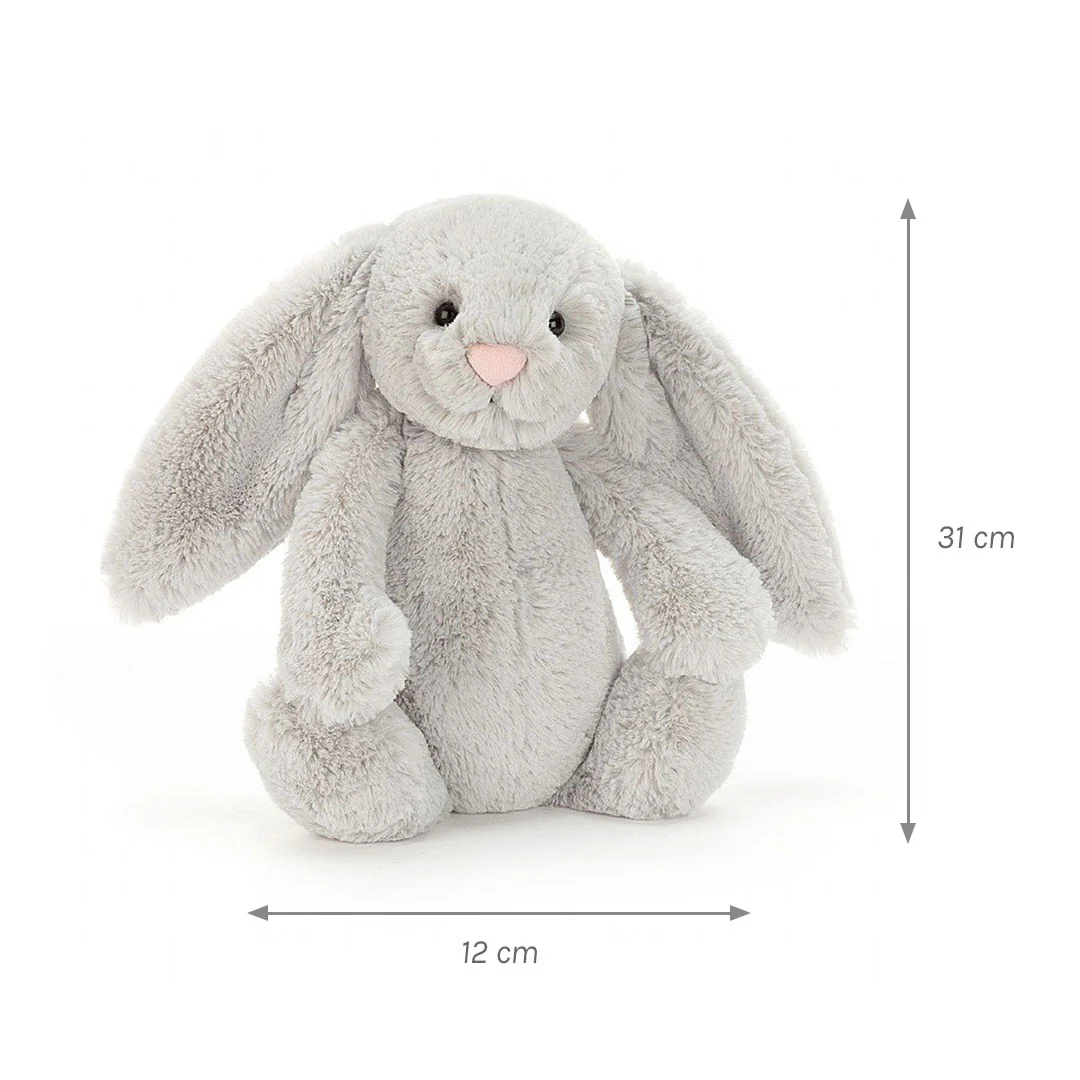 Jellycat Bashful Silver Bunny Plushie - Image 4