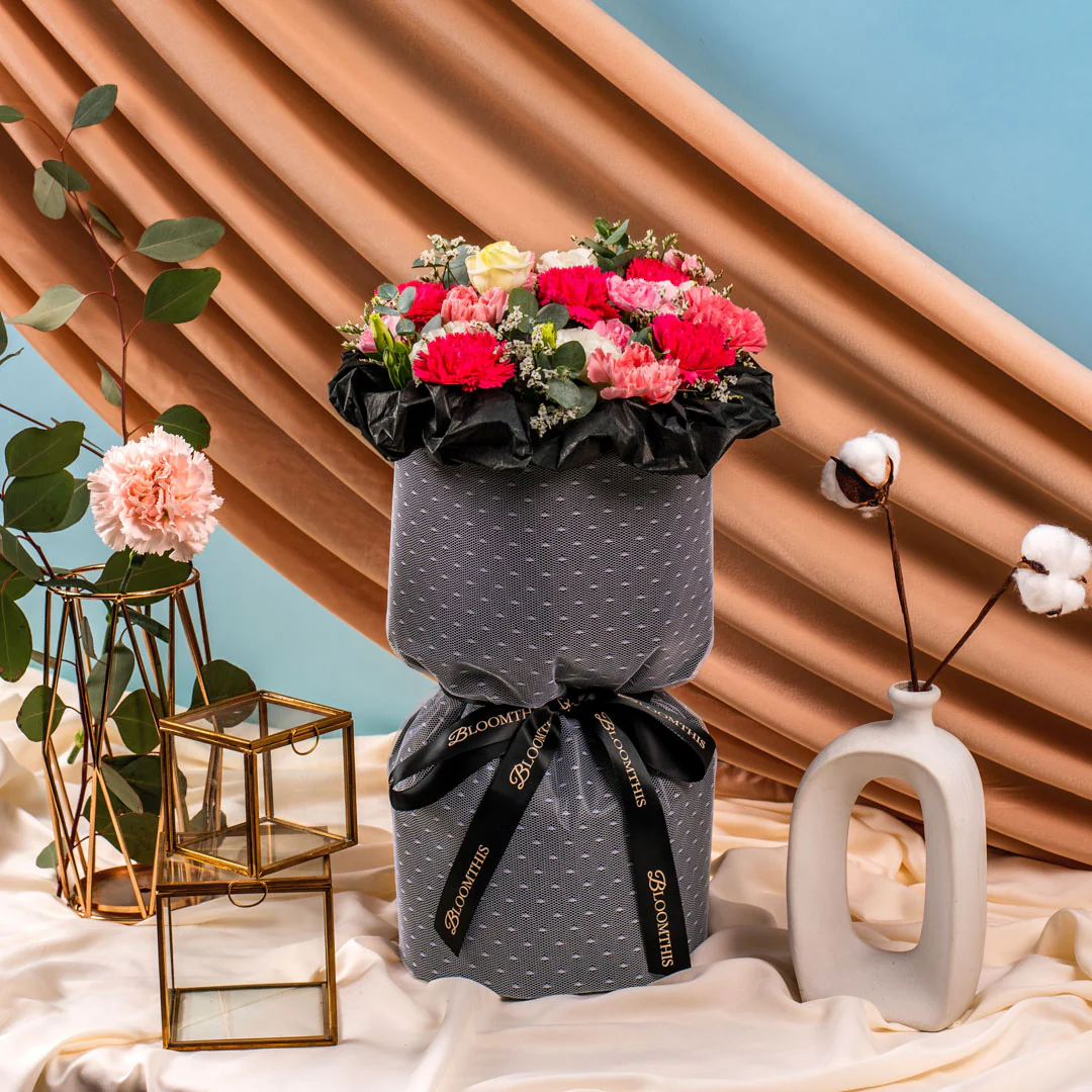 Julieane Carnation Russian Bouquet - Image 3