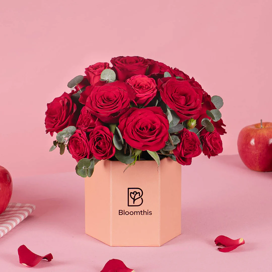 Kate Red Rose Flower Box - Image 3