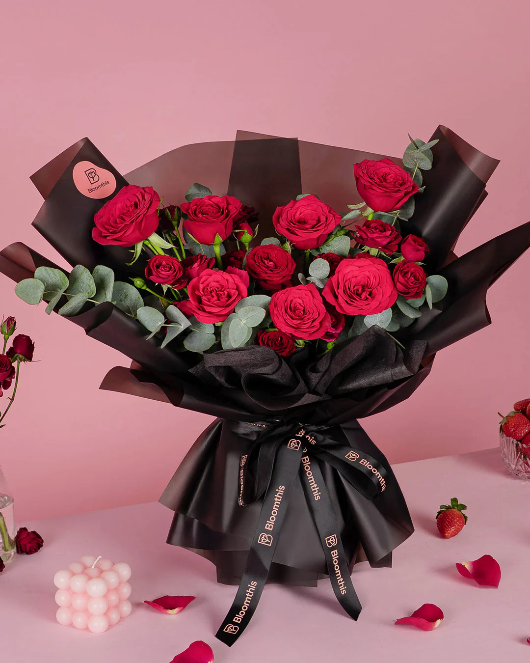 Kate Red Rose Bouquet - Image 3