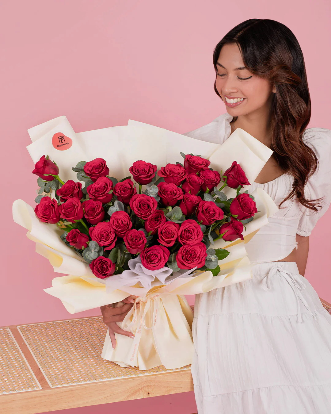 Kathy Red Rose Bouquet - Image 2