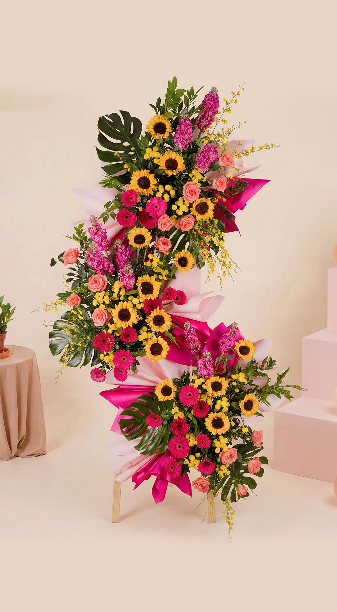 Lampros Premium 3-tier Grand Opening Flower Stand - Image 3