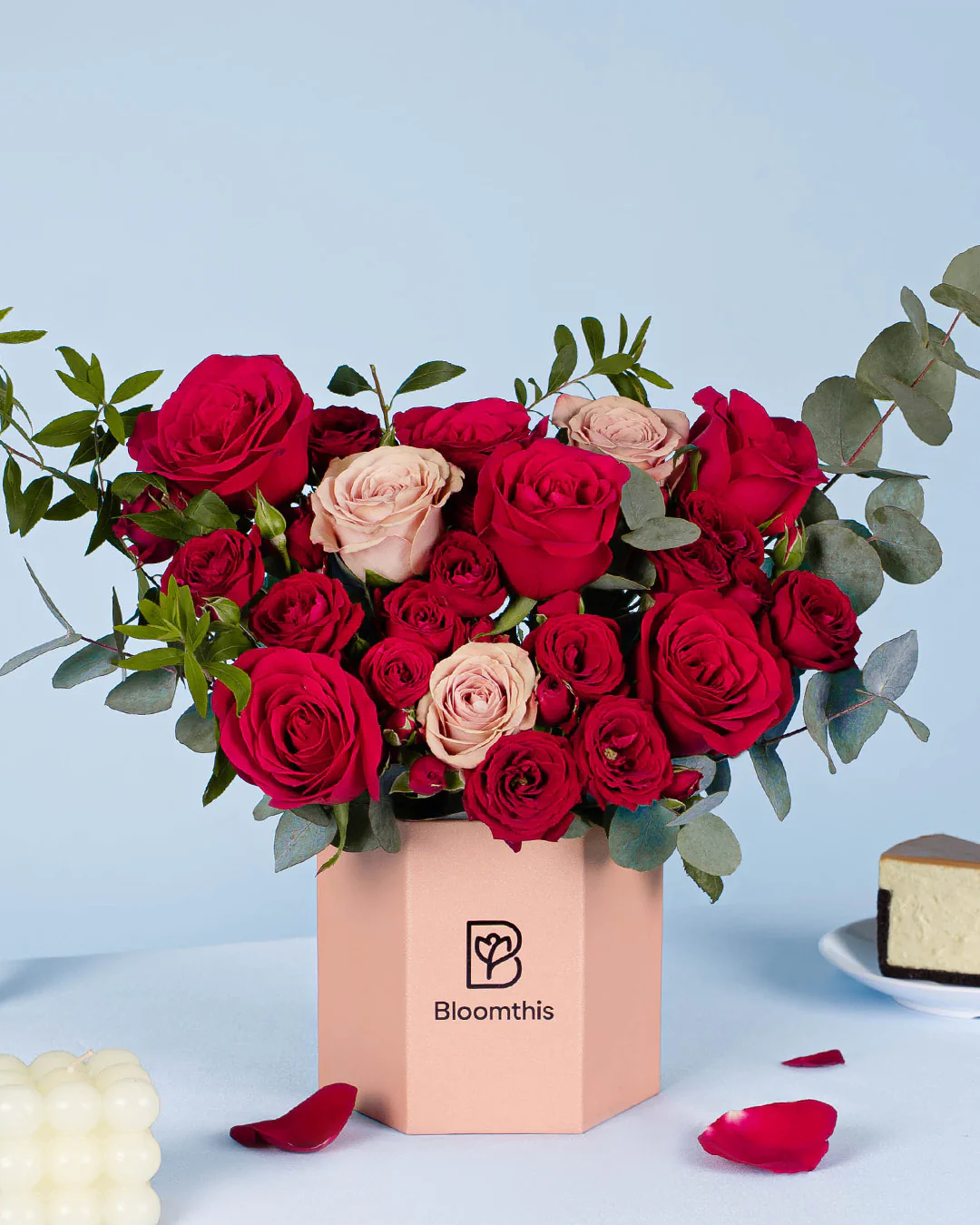 Lauren Red Rose Flower Box - Image 3
