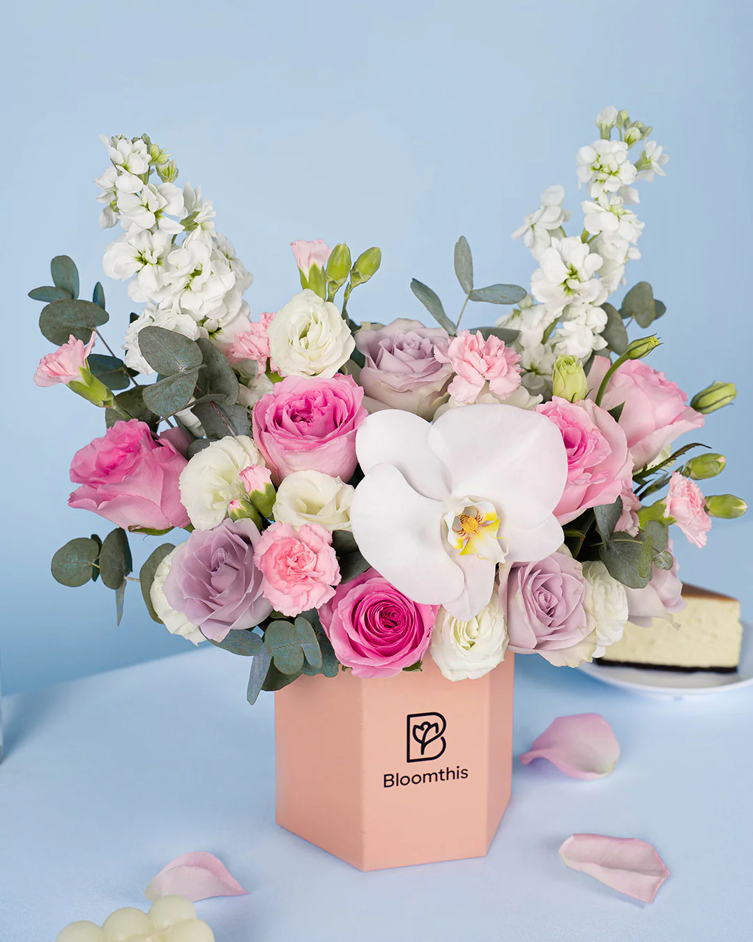 Laycie Lilac Rose Flower Box - Image 6