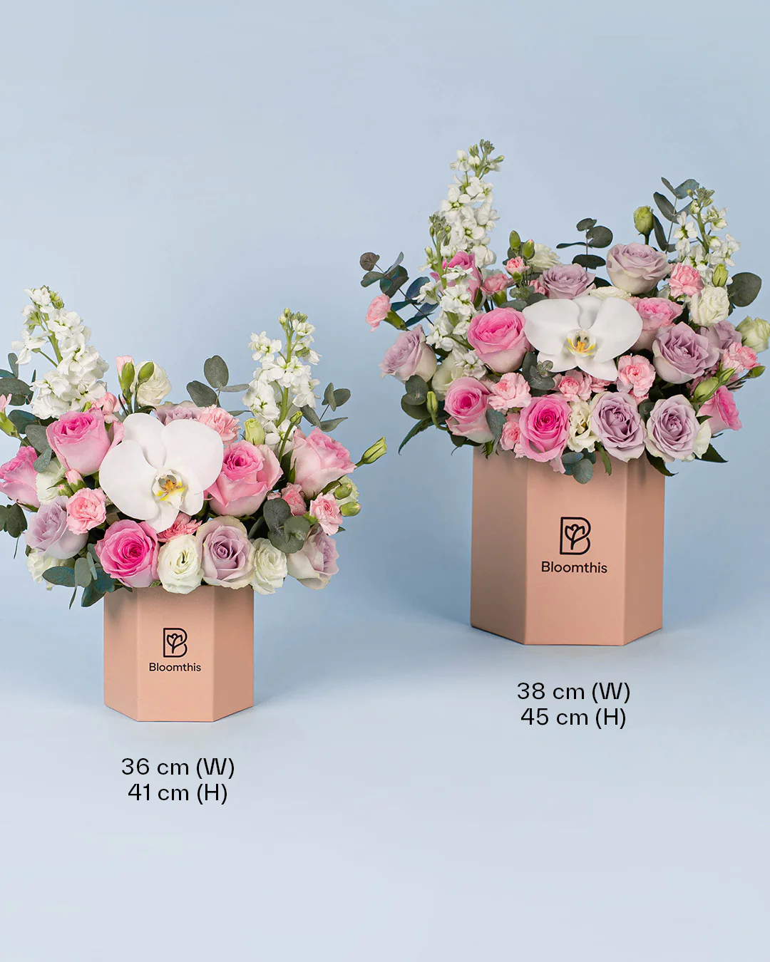 Laycie Lilac Rose Flower Box - Image 7