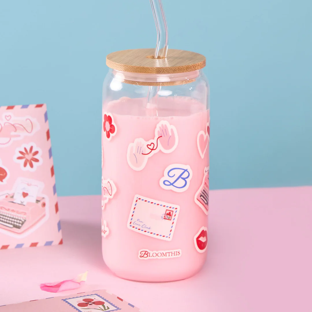 Love Club Glass Cup (500 ml) - Image 3