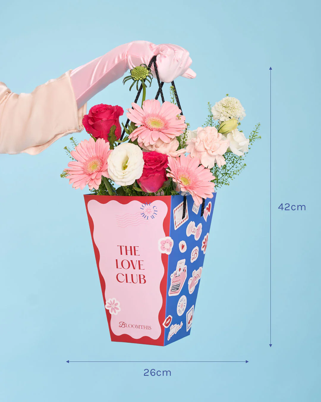 Love Club Imogen Pink Rose Mini BloomBag - Image 10