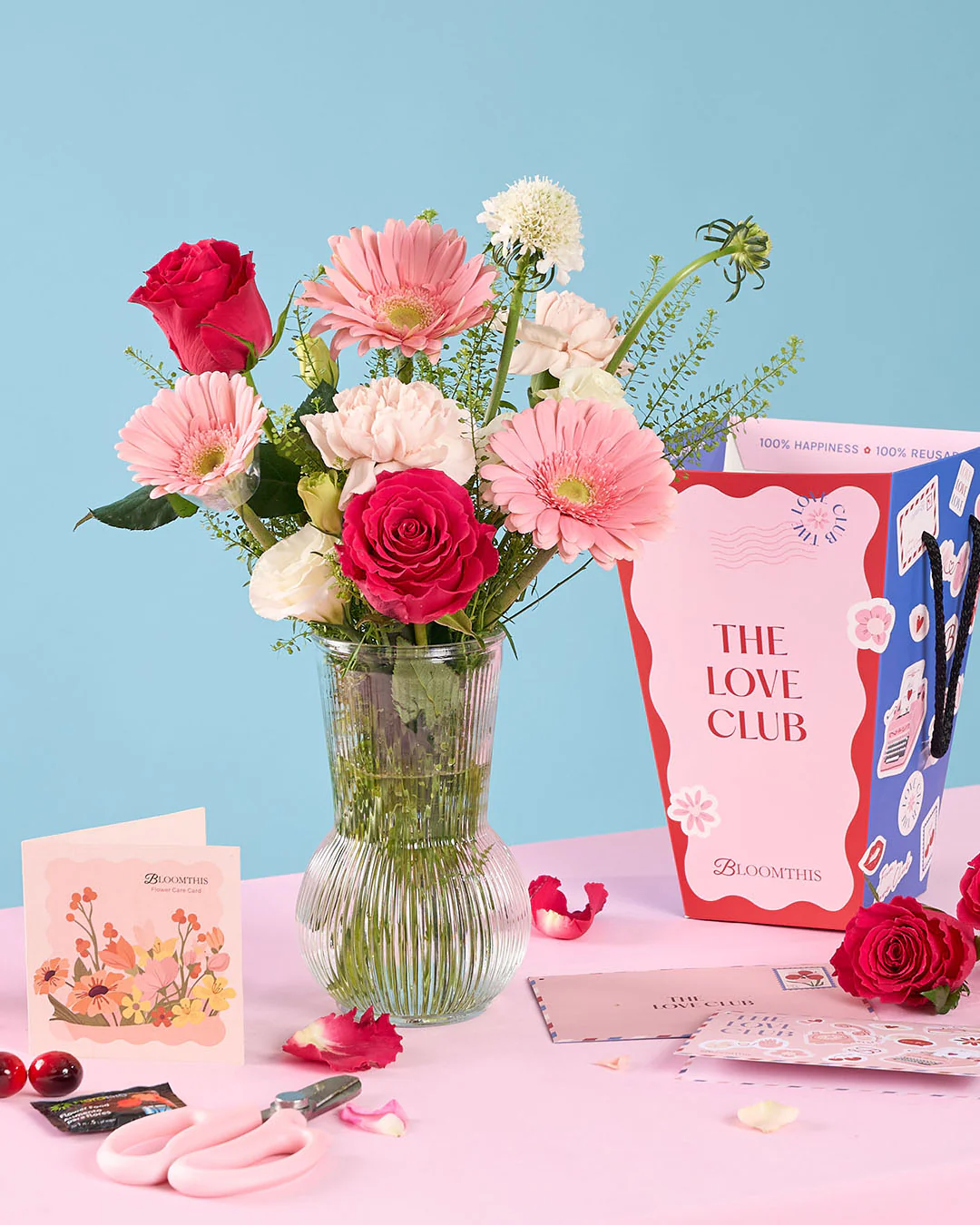 Love Club Imogen Pink Rose Mini BloomBag - Image 2