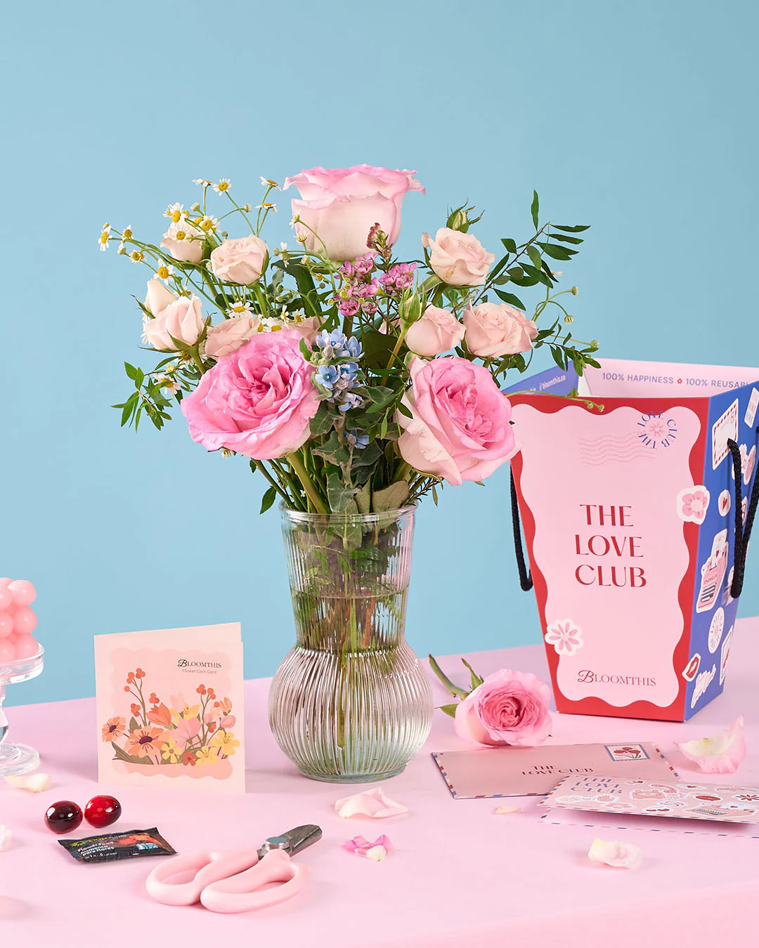 Love Club Lynette Pink Rose Mini BloomBag - Image 2