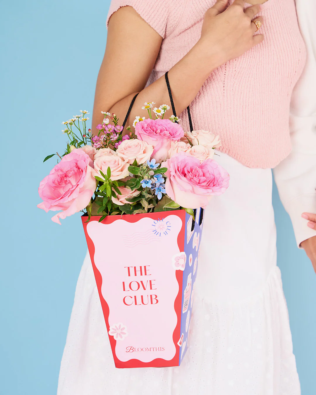 Love Club Lynette Pink Rose Mini BloomBag - Image 3