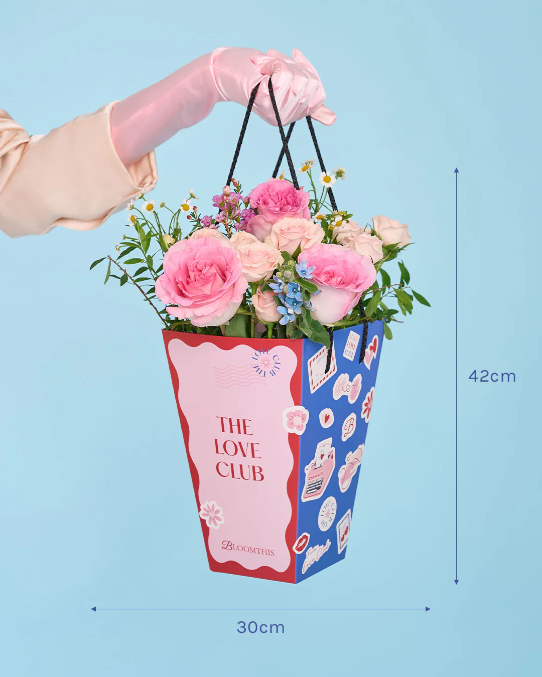 Love Club Lynette Pink Rose Mini BloomBag - Image 9