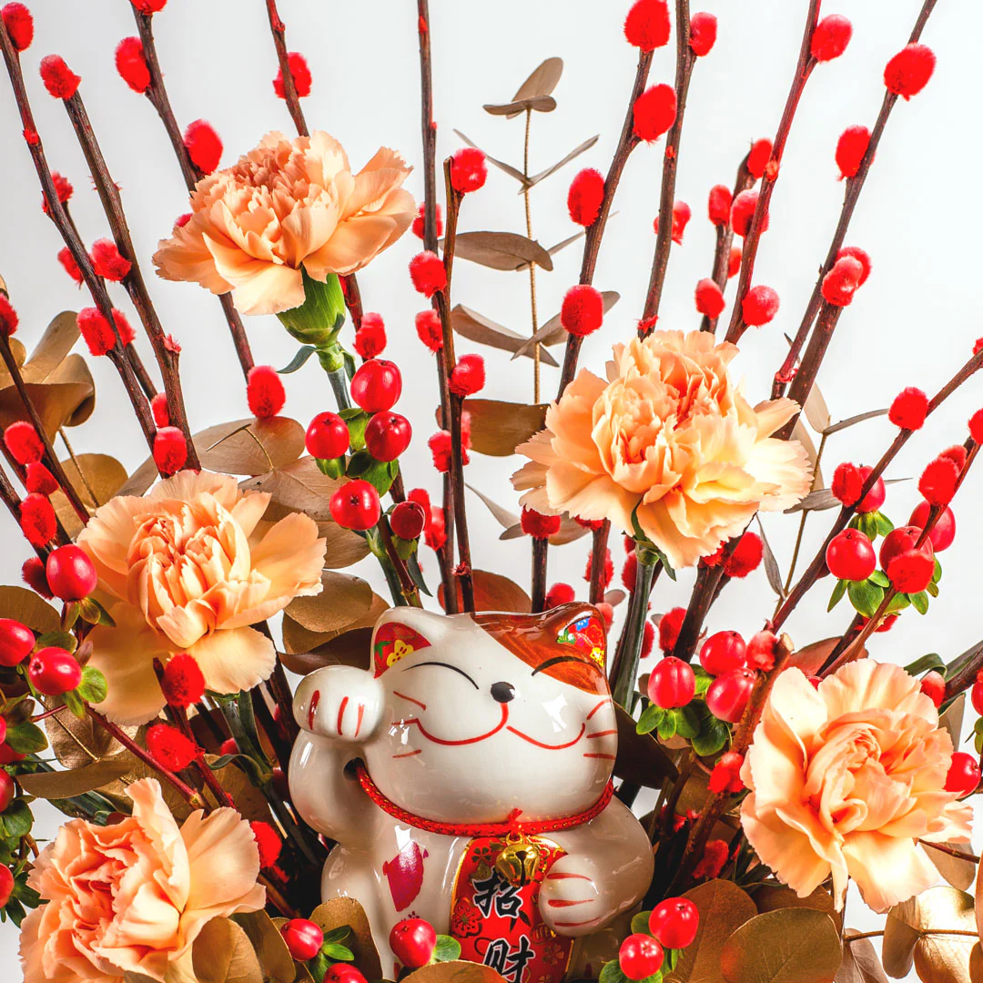 Lucky Chinese New Year Flowers in Pot - Image 3
