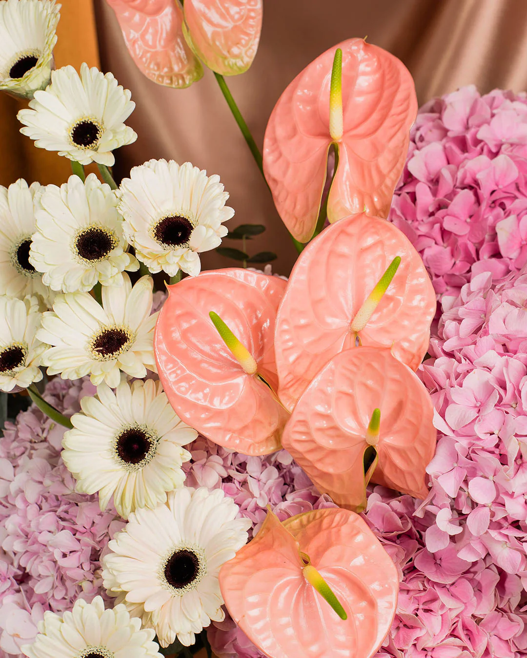 Luxe Aegean Pink Hydrangea Flower Box - Image 5