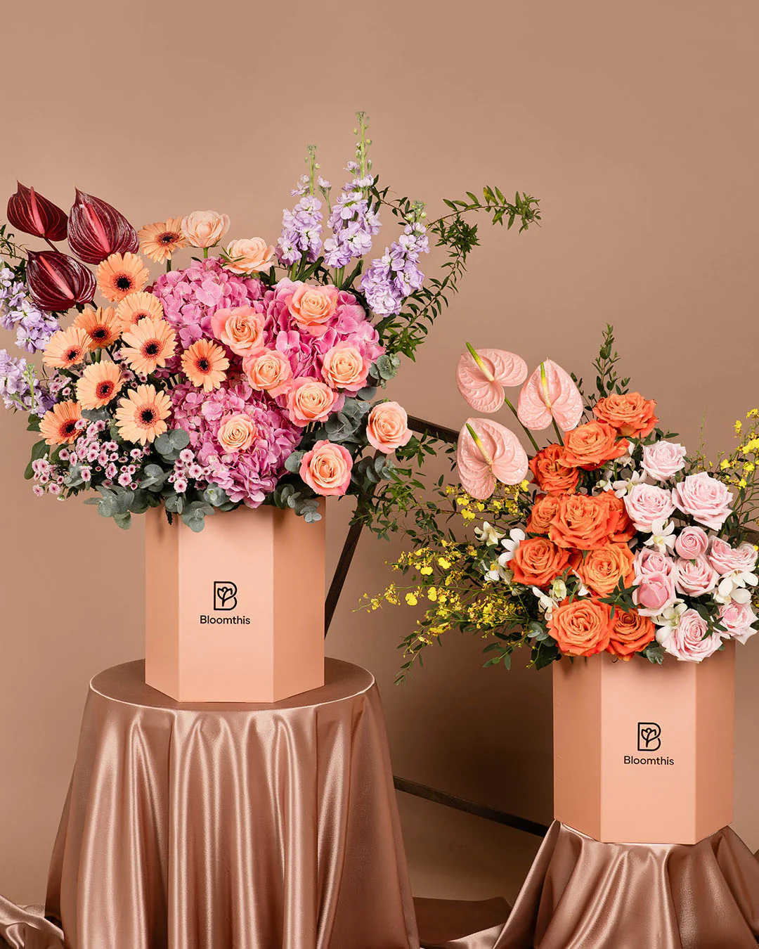 Luxe Aira Rose & Gerbera Flower Box - Image 6
