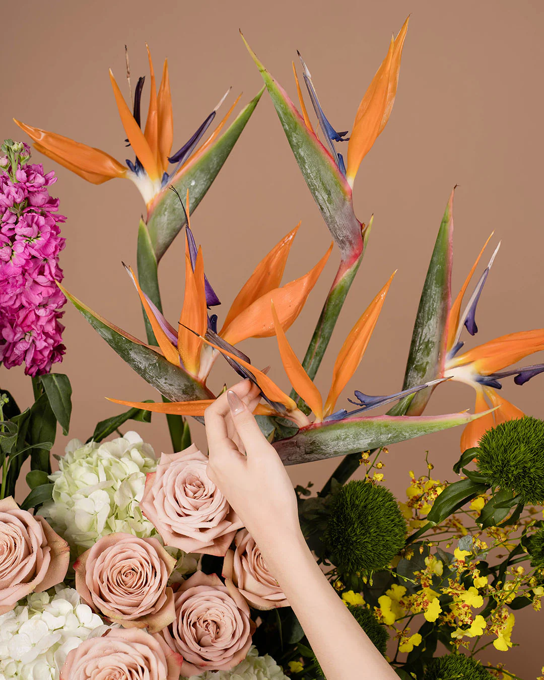 Luxe Ameera Matthiola & Rose Flower Box - Image 5