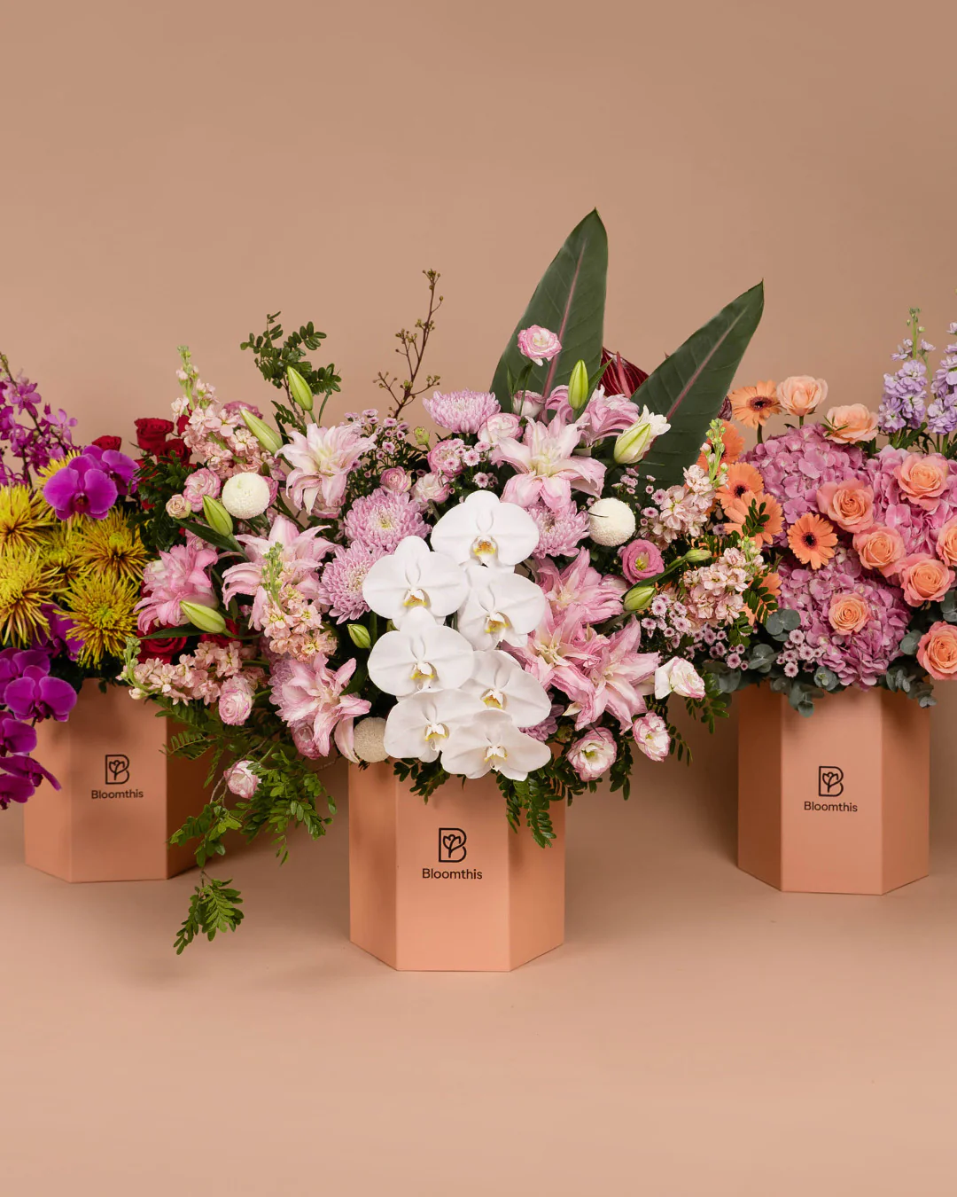Luxe Ionian White Orchid Flower Box - Image 6