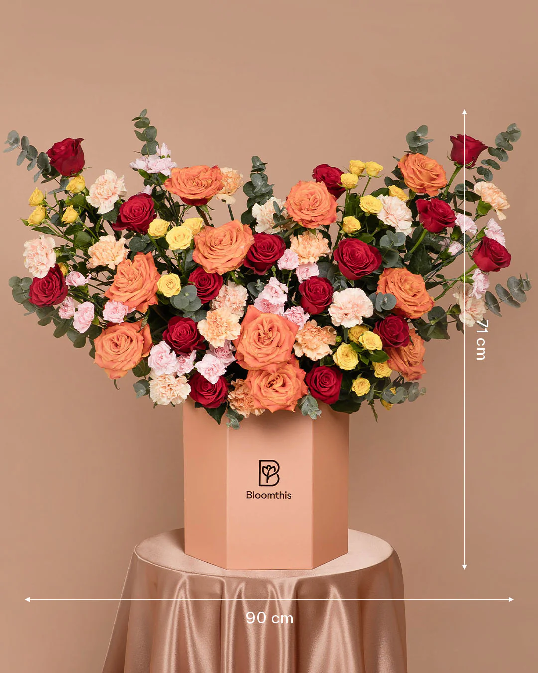 Luxe Marmara Red Rose Flower Box - Image 5