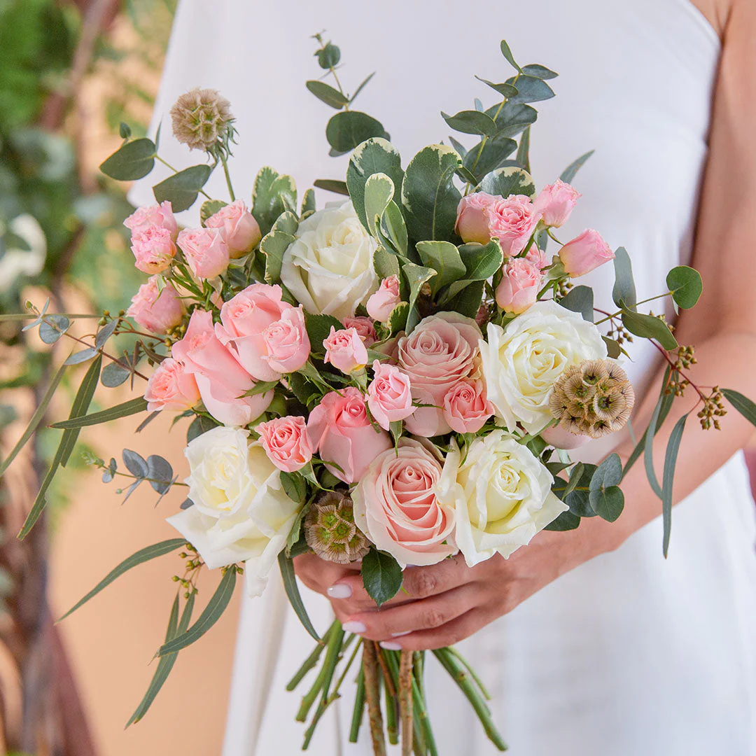 Mackenzie Pink Rose Bridal Bouquet - Image 3