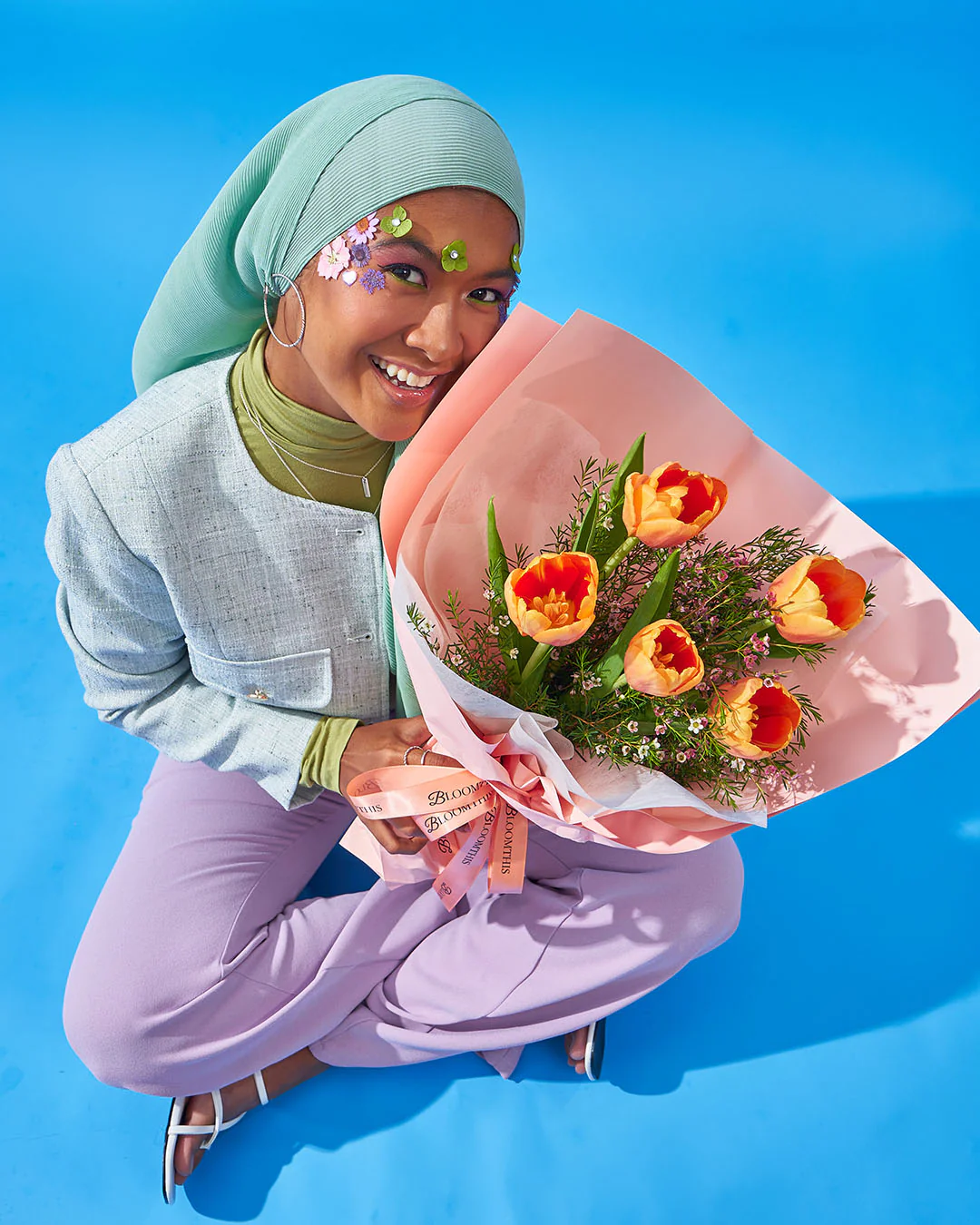 main character energy orange tulip bouquet - Image 6