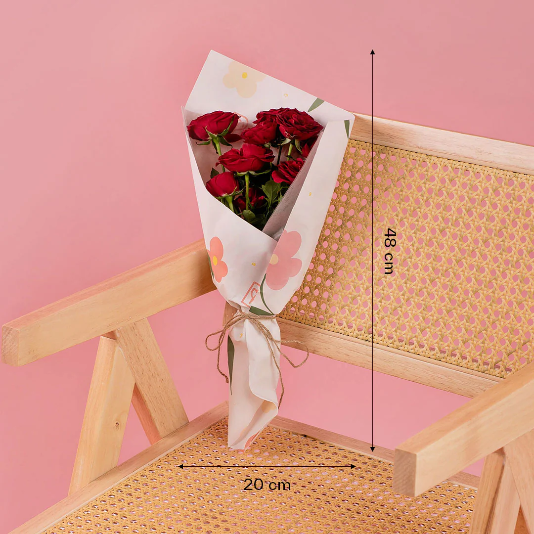 Margot Red Rose Spray Bouquet - Image 4