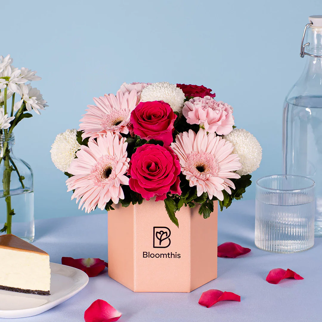 Marilyn Gerbera & Rose Flower Box - Image 3