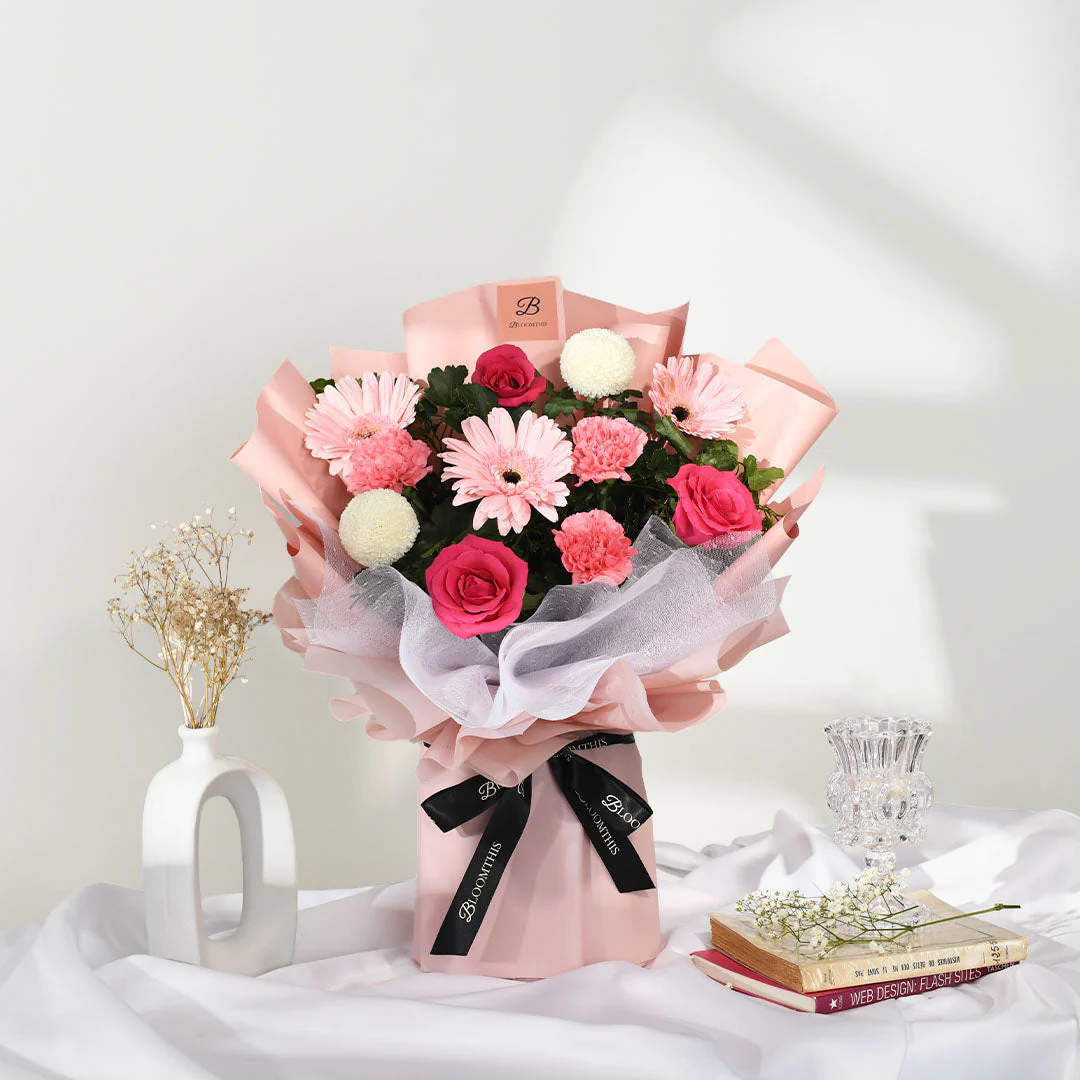 Marilyn Pink Carnation Bouquet (MDV) - Image 6