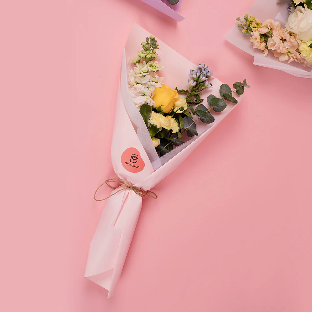 Martha Yellow Rose Bouquet - Image 3