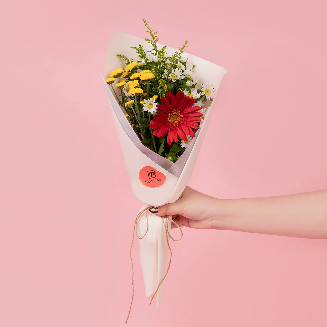 Meadow Red Gerbera Bouquet