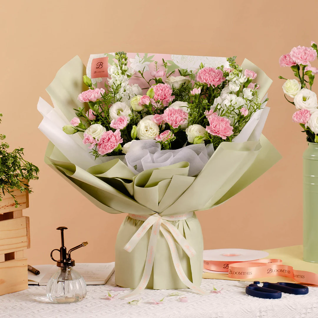 Mimmie Pink Carnation Mother's Day Bouquet (MD) - Image 3