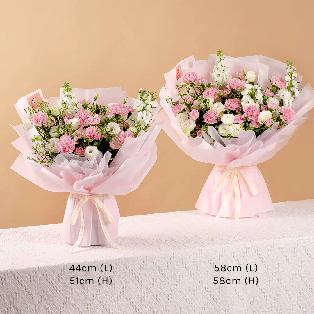 Mischa Pink Carnation Bouquet - Image 8