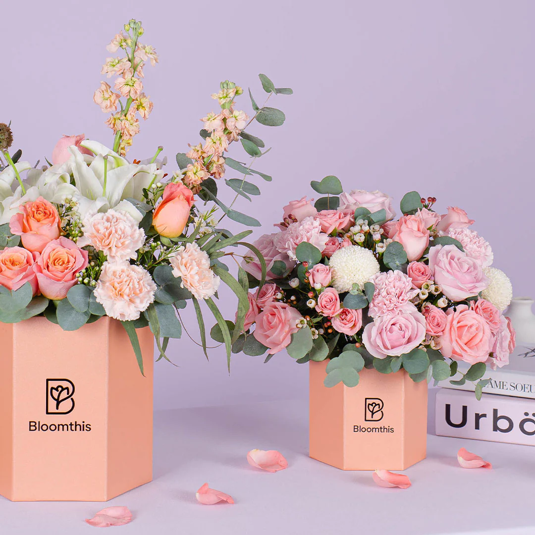 Nadine Pink Carnation Flower Box - Image 7