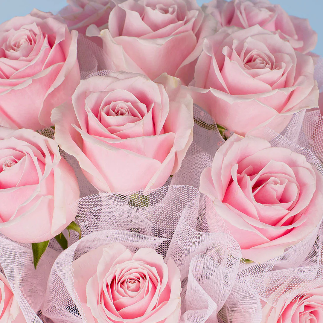 Odette Pink Rose Flower Box - Image 5