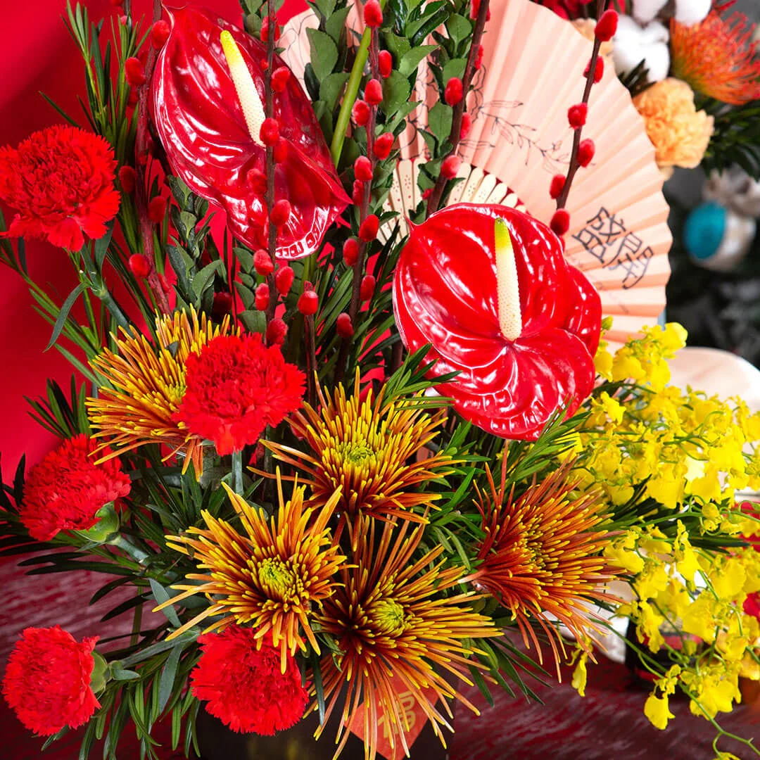 Opulence Chinese New Year Flowers in Pot - Image 5