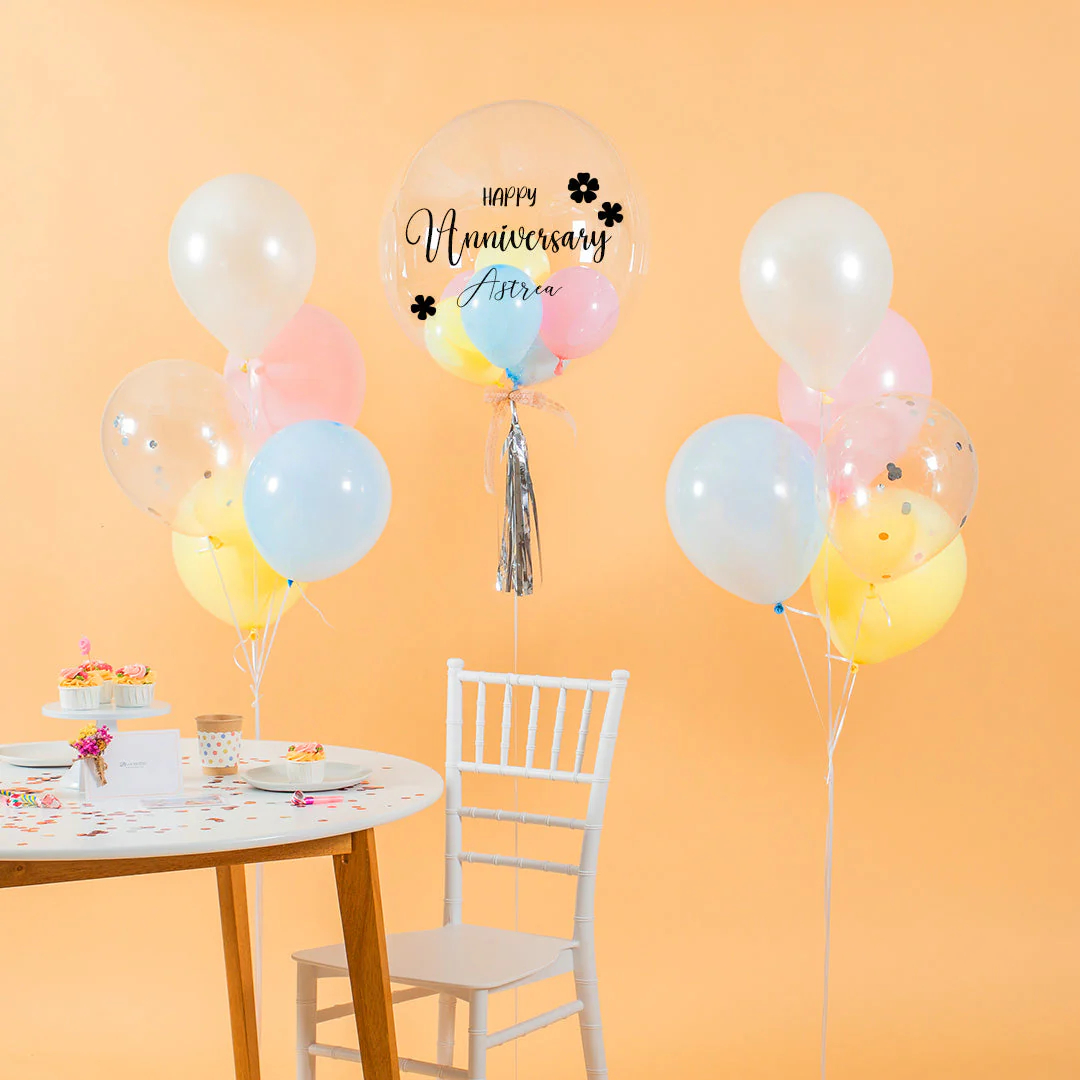 Pastel Candy Helium Balloon Bouquet - Image 3