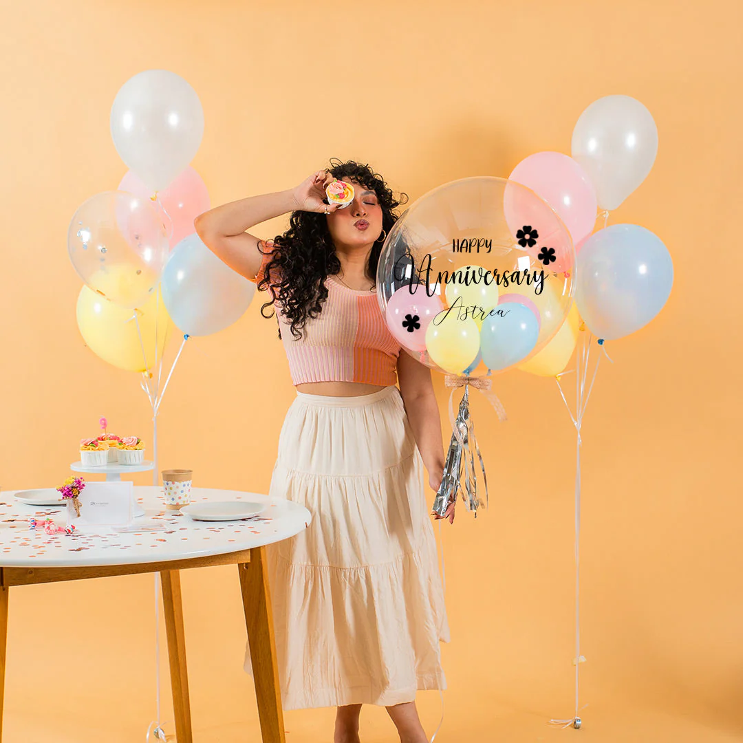 Pastel Candy Helium Balloon Bouquet - Image 4