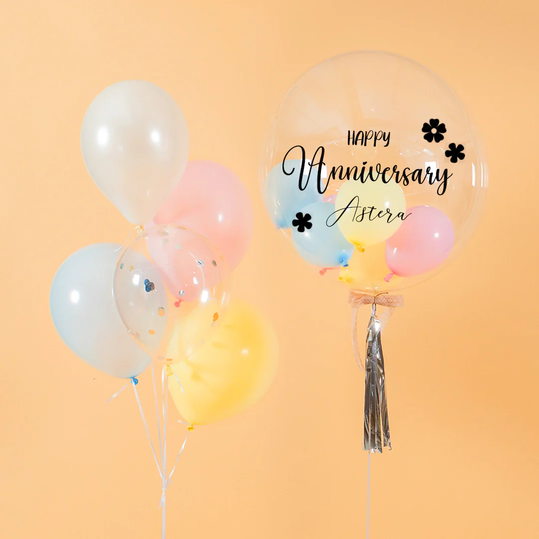 Pastel Candy Helium Balloon Bouquet - Image 6