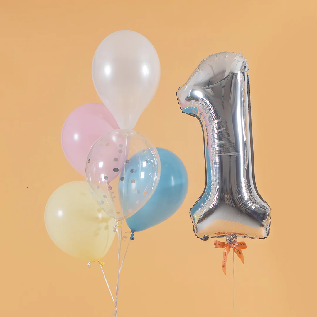 Pastel Candy Helium Foil Birthday Number Balloon - Image 10
